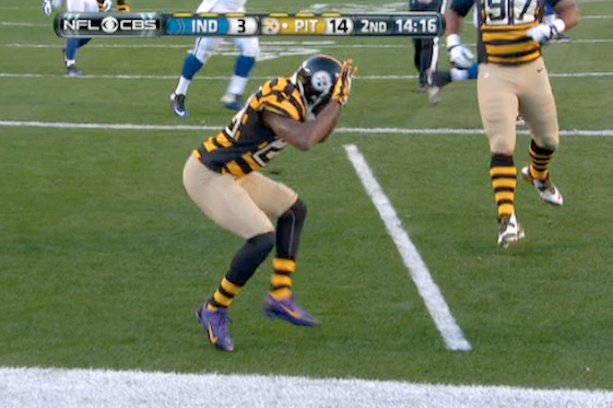 And that punt wasn't even the weirdest thing a Steeler did that day.